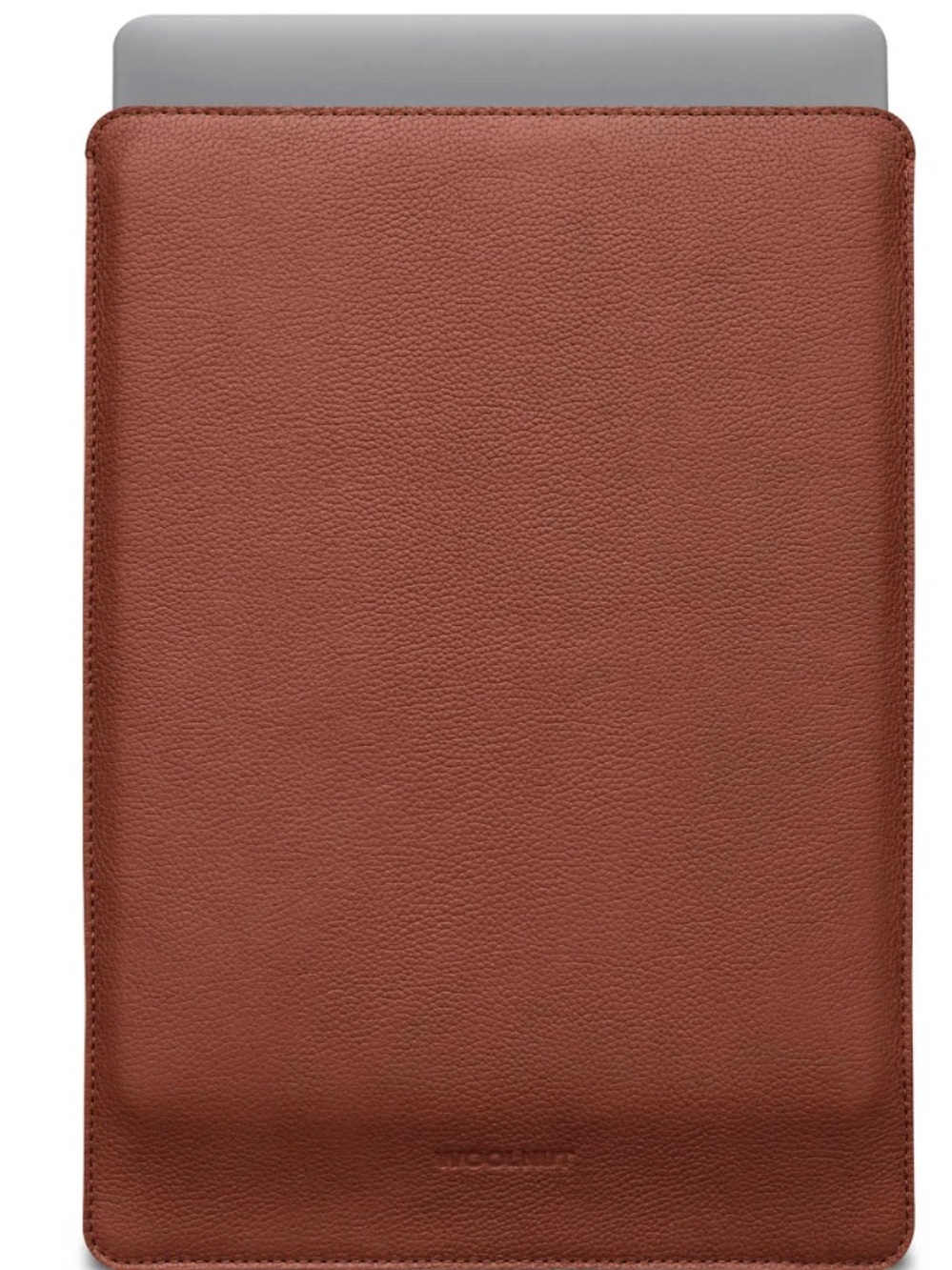 Classic Brown Leather Laptop Sleeve for Women